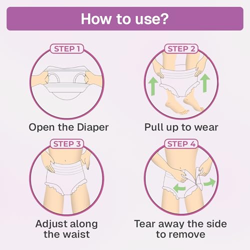 Image of Easyfit Adult Diaper Pants | 10 Count (XX-Large) | Waist 40-64 inch (102-168 cm) | Unisex | Leak Proof | Wetness Indicator | Overnight Protection | Elastic Waist | Anti-Bacterial Absorbent Core