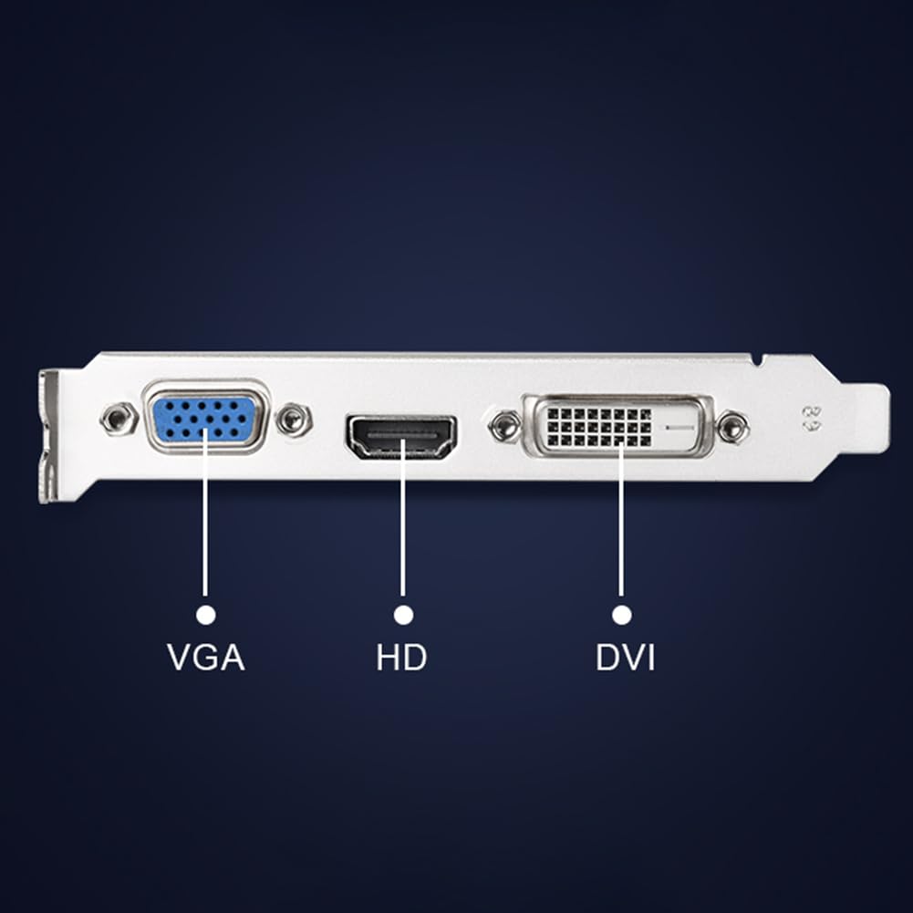 Scheda grafica GT610 PCI-E 16X compatibile +VGA+DVI a basso rumore per PC desktop
