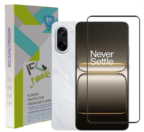 Image of FabeKee Tempered Glass Screen Protector Compatible For Black Cellphone With Edge To Edge Coverage And Easy Installation Kit (Transparent, OnePlus Nord CE 5 5G)