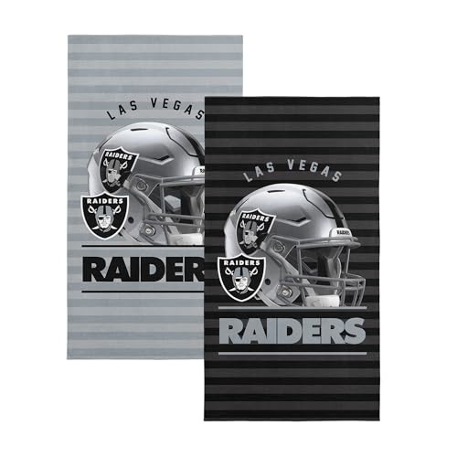NORTHWEST NFL Las Vegas Raiders 2-Pack Beach Towel Set, 30