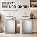 Midea SF 3.60N PRO Geschirrspüler 60cm Freistehend & Unterbaufähig Silber