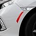 muekzru Car Reflective Trim Side Marker Stickers,Automotive Exterior Accessories Reflector Guard for Car SUV Pickup Truck Wheel Well Arch or Side Bumper Fenders,Outdoor Safety (RED-2PCS)