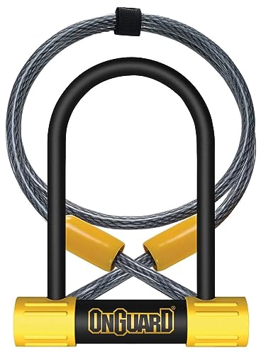 On-Guard Bulldog Mini DT-8015 Keyed Shackle Lock - Black, 9.0 x 14.0 cm