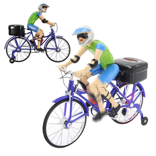 JAMARA 402090 - Fahrrad mit Sound - Beweglicher Kopf, realistische Tretbewegung, Musik, Licht