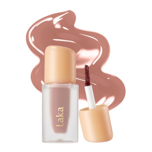 Image of Laka Fruity Glam Tint Mini | Glowing Korean Lip Tint with Hydrating Lightweight Texture | Buildable Color, Non-Sticky High Shine Gloss | K-Beauty Korean Makeup | #184 Sorbet, 0.07oz