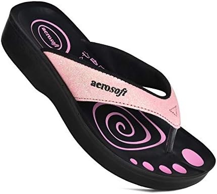 Aerosoft Womens Gliteratti Flip Flop, Adult