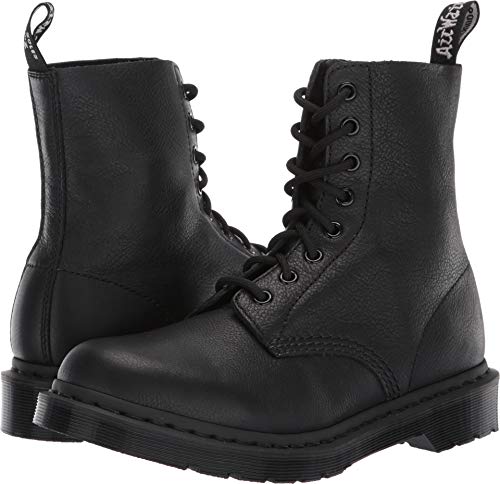 Dr. Martens 8 Eye Boot, Stivaletti Donna, Nero(Black Virginia), 42 EU
