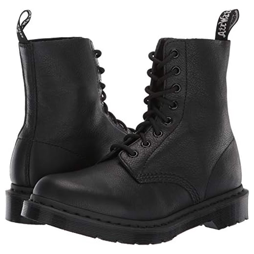 Dr. Martens-Women's Women's 1460 Pascal Mono 8 Eye Boots, Black, 7 Medium US