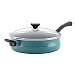 Paula Deen Riverbend Aluminum Nonstick Covered Jumbo Cooker with Helper Handle, 5 quart, Gulf Blue Speckle