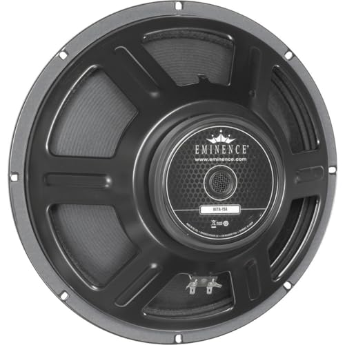Eminence American Standard Beta-15A 38.1 cm Pro Audio Lautsprecher, 300 Watt bei 8 Ohm, Schwarz