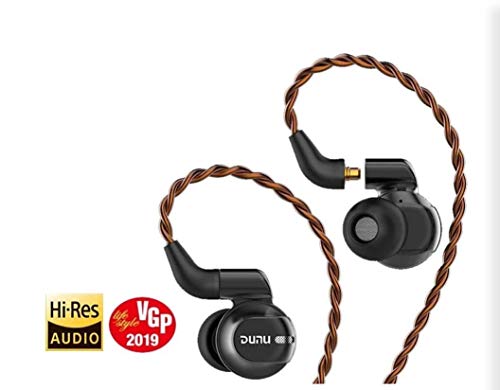 DUNU DK-4001 Beryllium PVD 5 Driver Hybrid Technology - Auriculares in-ear con cable desmontable MMCX