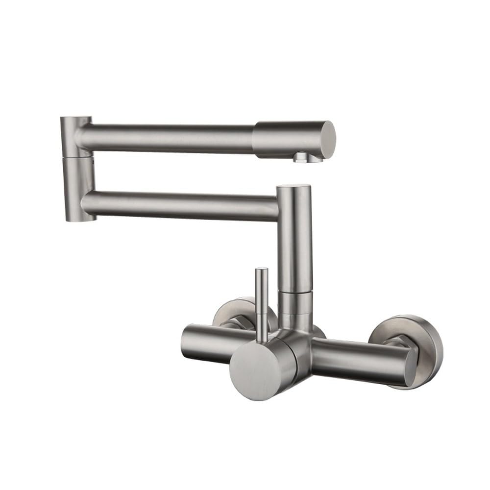 Robinet mural pliable pour remplissage de casseroles mitigeur cuisine double articulation