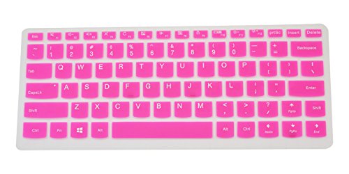 Protector de Teclado de Gel Silicona Ultra Delgado Rosa para Lenovo Yoga miniatura 1