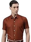 GHPC by Arihant Men's Plain Solid Half Sleeves Regular Fit Formal Shirt