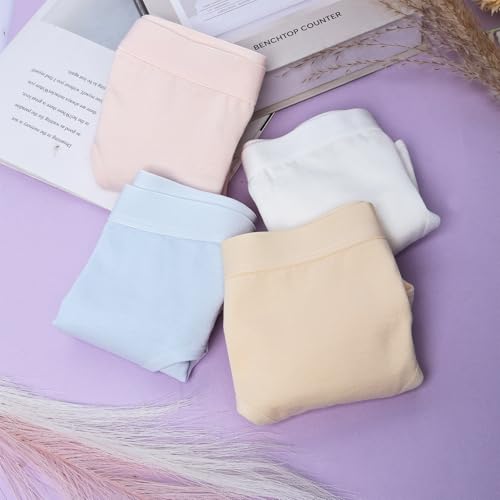 8 Pack Teen Girl Underwear Solid Color Girls Cottons Underwear Teen Panties Briefs4