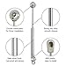 vrbabies 2 Pack 100N/22.5lb Gas Struts Spring Shocks Lid Support, 10 in Hydraulic Gas Strut Chest Hinges for Cabinet, Toy Box, Truck Door Shock Absorber Soft Closing Hinge Accessories for Toolbox