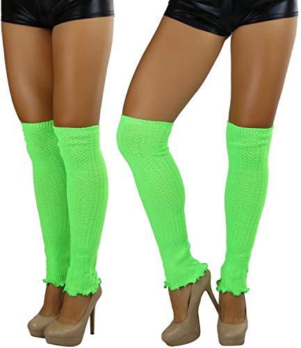 Image of ToBeInStyle Women's Ribbed Acrylic Footless Leg Warmers