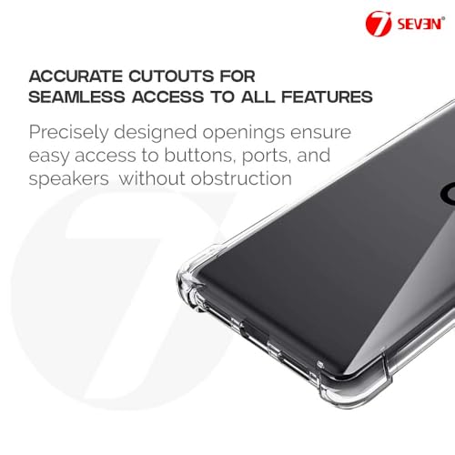 Image of 7SEVEN Back Cover for Google Pixel 6A Transparent Mobile Back Case Shock Proof Design Camera Edges Protection Crystal Clear Phone Case Silicon Soft TPU and Flexible Bumper Phone Cover