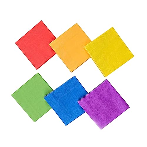 MERRYHAPY 120 peças de papel de seda colorido joaninha aniversário colorido toalhas de papel descart