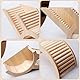 Hamster Tunnel, Hamster Kletterleiter, Watchbox Hamster, Hamster Versteck Käfig, Hamsterhaus aus Holz, Brückenkäfig-Dekoration, Holz-Kletterspielzeug für Rennmäuse, Degus(31.6 * 10,5 * 14,3 cm)
