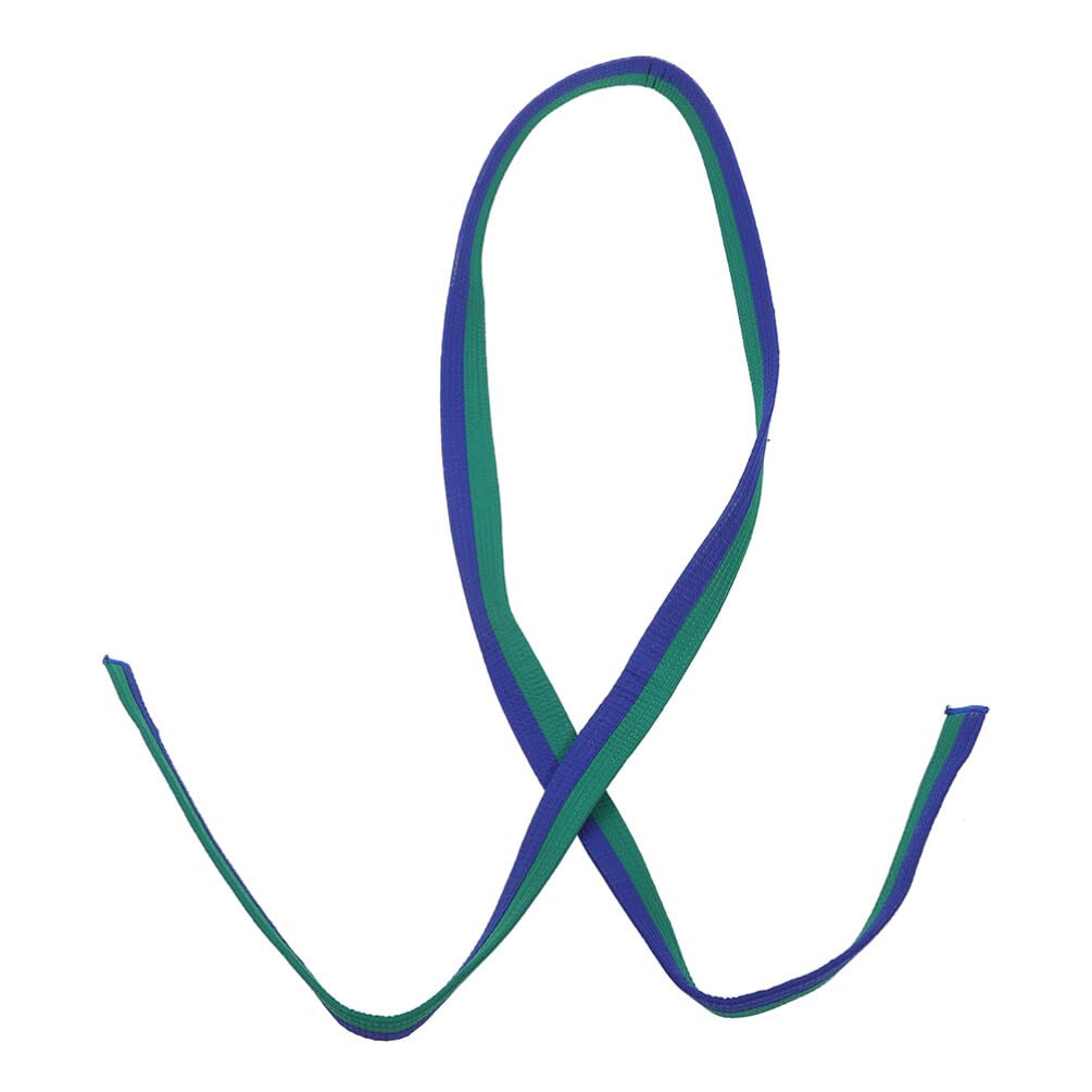 VANZACK Taekwondo Colored Ranking Belts Cotton Mar-tial Arts Judo Karate -D Aikido Uniform Belt Kids Adult Green and Blue 220cm