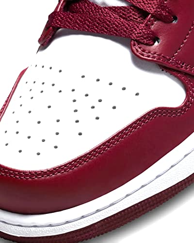 Image of Jordan Mens Air Jordan 1 Low 553558 615 Bordeaux - Size 9