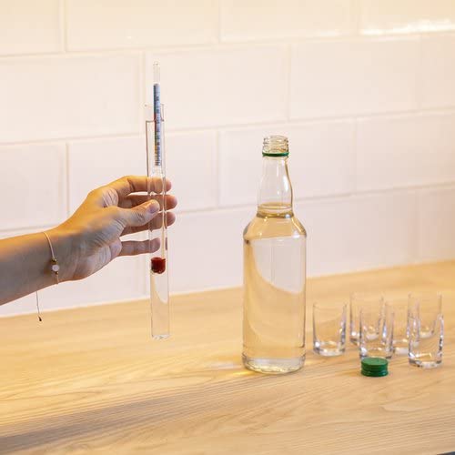 Dbvnnsy Hydromètre à Alcool Set 3pcs 0-100 Testeur D'épreuve Avec