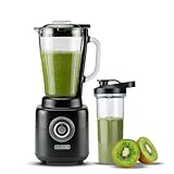 Bourgini Power Blender 1.75L- Standmixer Glas - 1000 Watt - Mixer Smoothie maker - Blender to go mit 700ml Becher