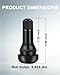 Riseuvo 100 Pcs TR415 Rubber Snap-in Tire Valve Stems for 0.625