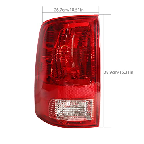Seblaff Rear Left Tail Light Assembly Driver Side Replacement For 2009-2020 Ram Pickup Truck 55277415Af #TOP7