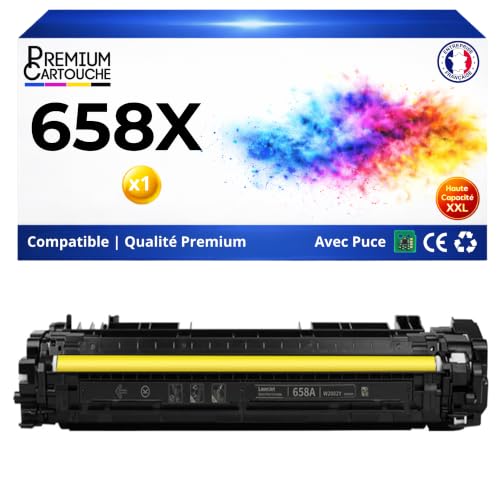 W2002X HP 658X Toner Jaune Haute Capacité Compatible Cartouche Imprimante LaserJet M751dn