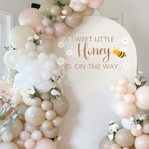 Vinilo decorativo bebe tema abeja para baby shower miniatura 1
