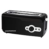 Suinga TOSTADOR DE RANURA EXTRA ANCHA apto para distintos tipos de pan. Cuenta con 6 niveles de tostado. Potencia 750 W