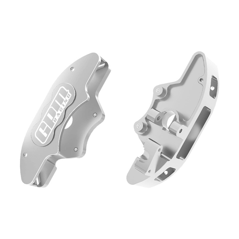 Aluminum 7075-T6 Alloy Front Brake Calipers (Left & Right) for Traxxas 1/6 Funco Pro Scale 2WD Sand Car 8S-109076-4 Upgrades - Silver