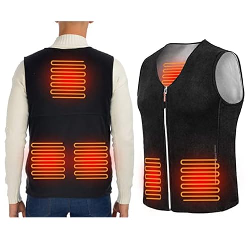 Heated Vest for Women Men Zip Up Quilted Vests Lightweight Sleeveless Heating Coat Electric Warming Heated Jackets4