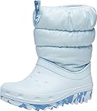 Passform: Entspannt Crocs Unisex Kinder Classic Neo Puff Boot K Schneestiefel, Mineral Blue, 32/33 EU