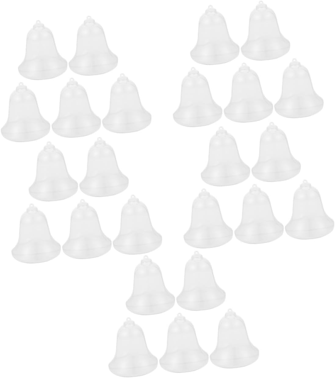 VILLCASE 25pcs Fillable Christmas Bell Ornaments Bell Shaped Candy Boxes for Decorations Holiday Tree Hanging Accents and