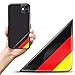 Biomar Labs 2 x 3D Pegatina Adhesivos Resinados para Placa de Matriculación Personalizadas Bandera de Alemania para Coche Moto Remolque F 138