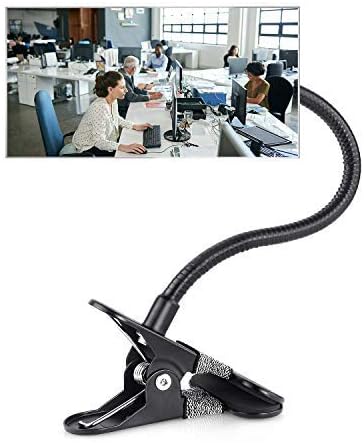 Security Convex Mirror with Adjustable Clip for Personal Safety, Open Office Environment, Dressing Room and Cubicle Computer Desk Rear View or Anywhere (6.69" x 2.95", Rectangle)