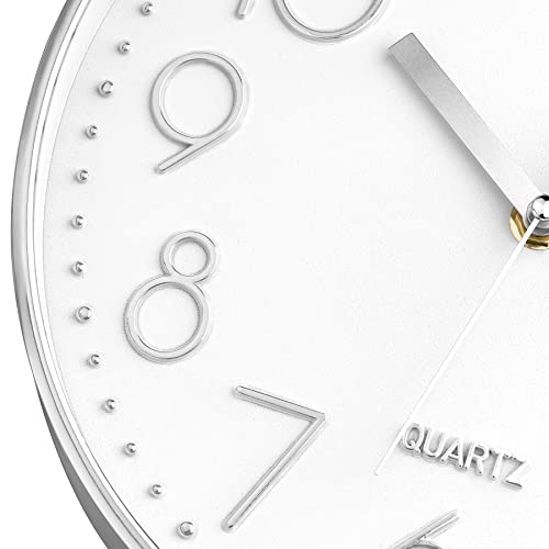Lumuasky Silent Wall Clock Battery Operated Analog Small Cute Non-Ticking Decorative Clock For Bedroom Kitchen Living Room School Office Classroom Decor (10 Inch) #TOP2