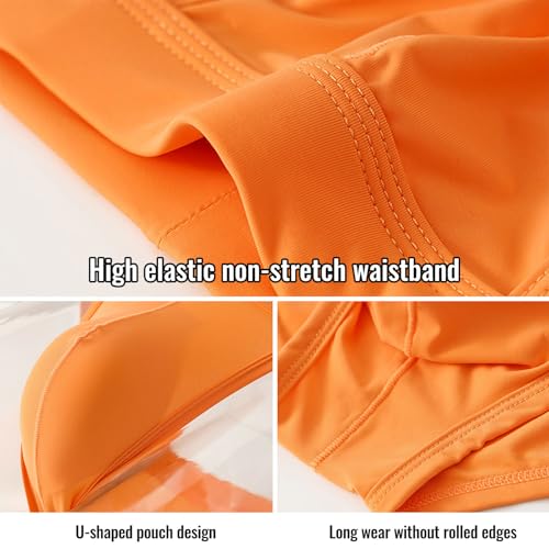 ONEFIT Men's Ice Silk Breathable Briefs U-Shaped Pouch Quick-Dry High Elastic Waist Underwear3
