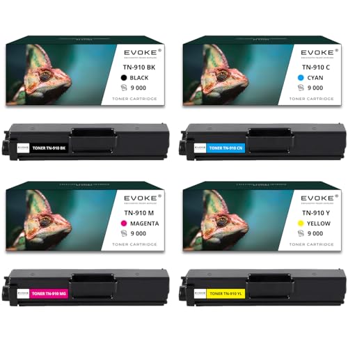 Toner TN-910 Brother compatible pack de 4 CMYK pour HL-L9310CDW