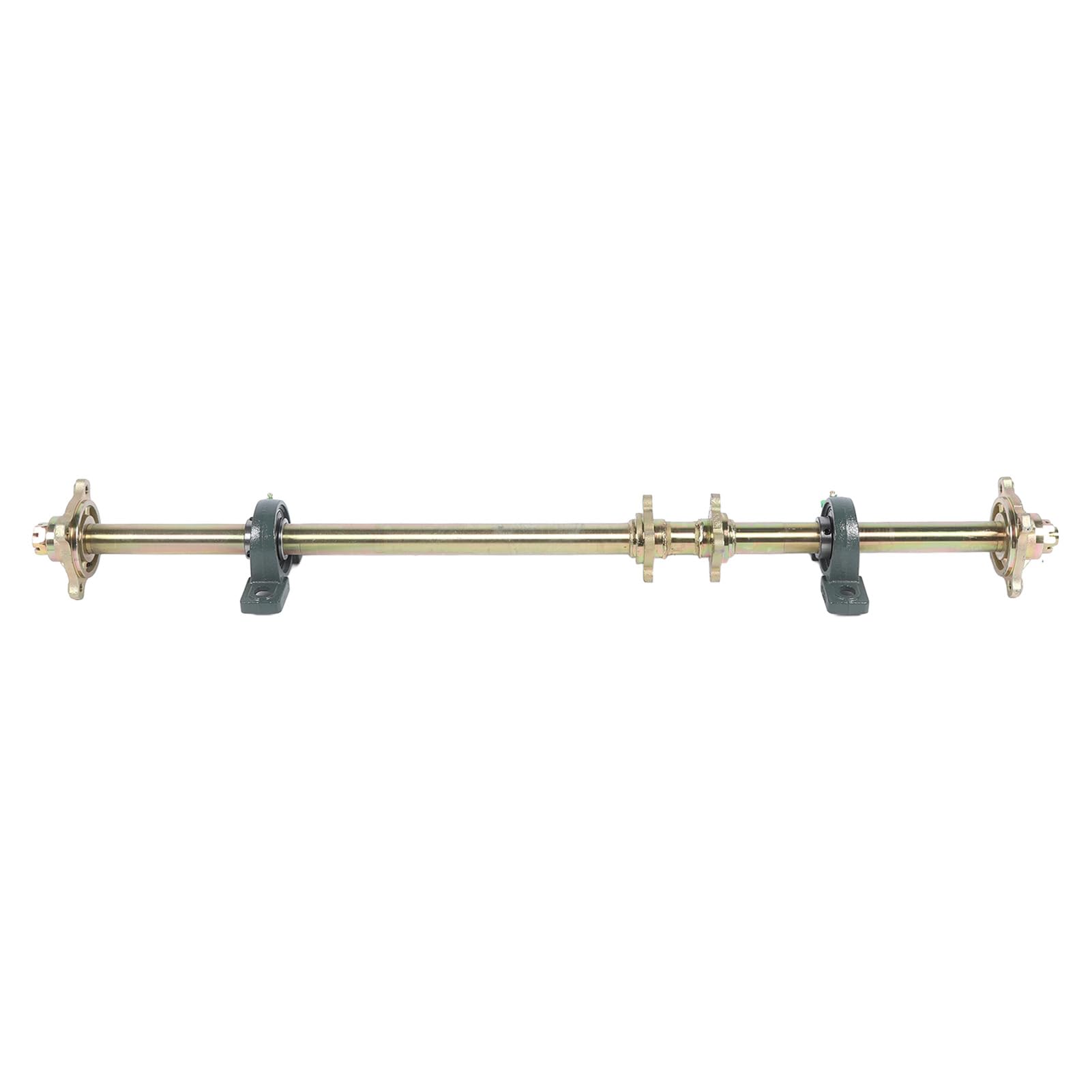 Essieu Arrière Quad 750mm Alliage Acier 25mm Avec Supports Et Brides - Karting ATV