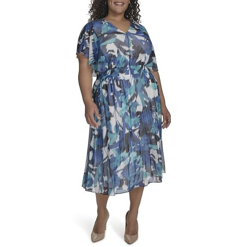 Robe midi en V DKNY pour vos sorties estivales et terrasses ensoleillées à Paris