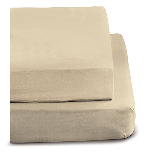 Irisette Merkur 006_84_147627 Drap-Housse en Flanelle 100 x 200 cm Sable Cover