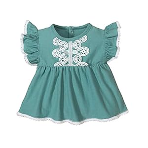 Baby meisje jurk ruches ronde hals kanten rok voor dagelijks feest