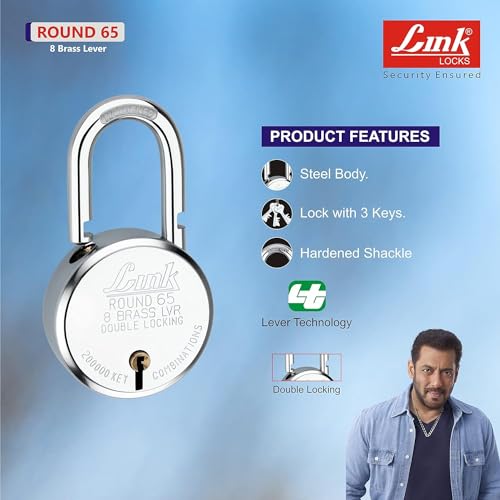 Cadenas de sécurité 65mm Green Velly contre le sciage d'anse