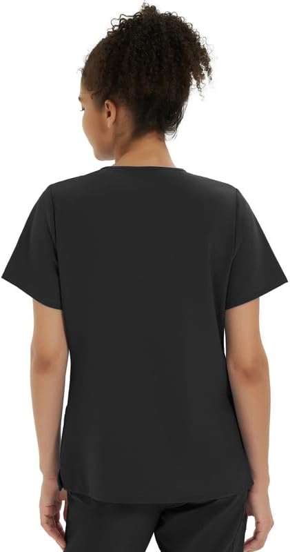 Kitmaz Medical Scrub Tops for Women - Soft Stretch V-Neck Classic Fit Scrub Shirts with 5 Pockets - Image 2