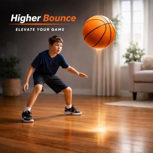 Ballon de basketball silencieux taille 7 en mousse pour jouer en appartement sans bruit - 6