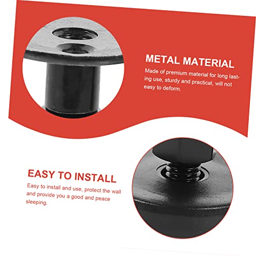 Gririw 1 Pair Frames Tool Frame Headboard For Adjustable Anti Cabinet Support Stabilizer Shake Stoppers Wall Threaded Room Bed Stopper Telescopic Anti-Shake Black Bedside Non-Shake #TOP3